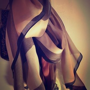Silk Burberry scarf